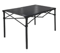 MOUNTAIN SUMMIT GEAR Heavy-Duty Roll-Top Table for Camping (Large) - Portable Aluminum-Top Folding Table with Steel Frame by Caddis Sports - size: Large