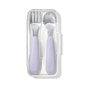 OXO Tot On-The-Go Fork and Spoon Set - Lilac - color: Lilac