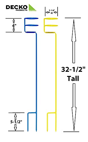 Decko, 2-Pack(30254), Yellow and Blue