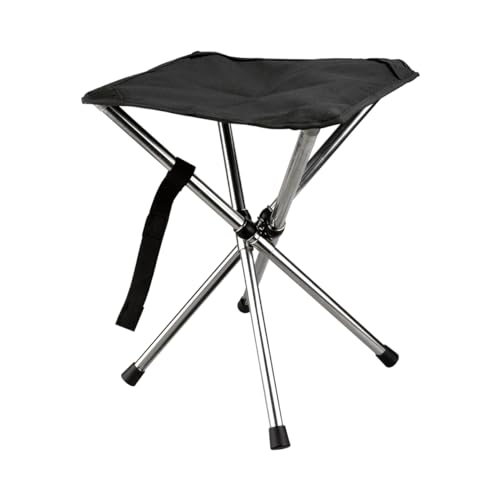 JVZI® Ultra-Light Camping Stool - 1-Second Quick Setup, Adjustable Height & Foldable Design, 275lbs Capacity for Camping, Fishing, Hiking & Outdoor Activities (1)