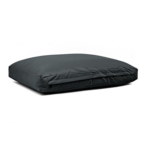 WHITEDUCK Dog Bed Cover (Black) 41" Lx33 Wx4.3 th (XL) - color: Black - Only Cover, size: X-Large