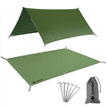AYAMAYA Tent Footprint, PU 3000 Waterproof Tent Ground Cloth Large Size for 2-8 Person Family Camping Tents Ground Sheet Mat with 6 Tent Stakes for Camping Hiking Picnic - 13x9FT /8x7FT /6x7FT /5x7FT - size: 13FT x 9FT