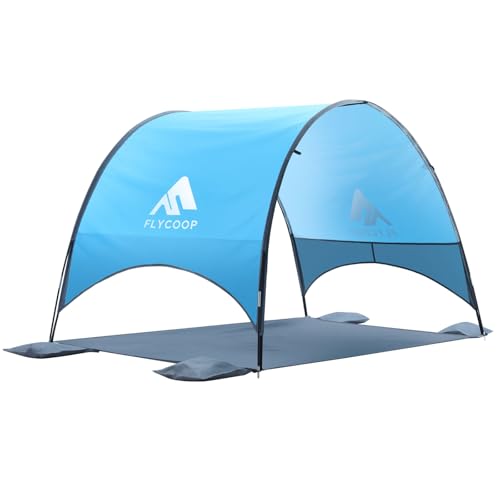 2026 Upgraded Beach Umbrella Canopy with UPF 50+ UV Protection – Portable Beach Tent for Sun, 360° Ventilation, 4 Sandbags, Dual Pockets, Stakes & Ropes, 90.5*59*53 inch for 3 People - style: 90.5*59*53 inch