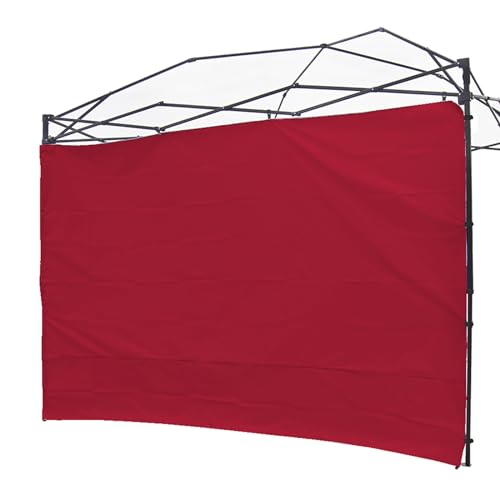 Canopy Sunwall Sidewall Gazebos Tent Waterproof for 10x10ft Pop up Canopy Straight Leg Gazebos Outdoor Instant Canopies 1 Pcs Red Canopy Sidewall Only - color: Red, size: 10x10(1pcs)