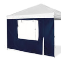 Sunshade Sidewall, Canopy Saidwall with Door and Window for 10×10 Pop Up Straight Leg Canopy Tent, Outdoor Instant Canopies Wall, 1 Pack Canopy Sidewall Only (Spliceable, Navy) - color: Navy - Spliceable