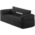 BLACKDOG 2-Person Inflatable Camping Sofa with Built-in Rechargeable Pump, 660lbs Heavy Duty Air Couch, Portable 300D Oxford Fabric Blow Up Loveseat for Outdoors, Backyard, Beach & Indoor Lounge