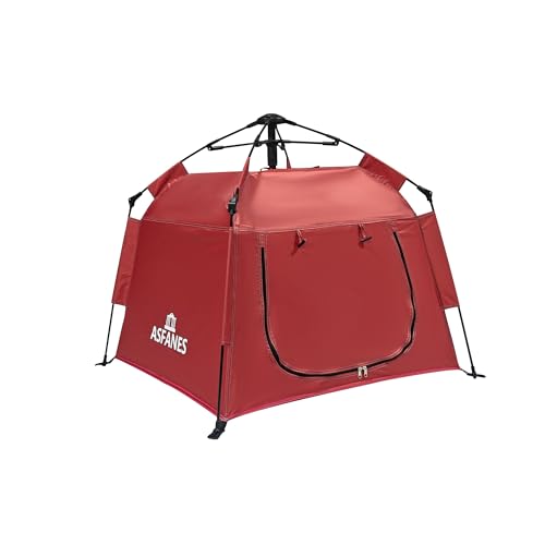 ASFANES Outdoor Pet Automatic Camping Tent, Pop up Cave Bed for Indoor Cats and Small Dogs, Portable Cat House Dog House, Red. - style: Red