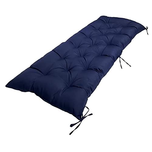Outdoor Chair Cushions, Waterproof Tufted Bench Cushion for Outdoor Furniture, Garden Recliner Seat Cushions Waterproof Sofa Pads 40" x 20", Navy Blue, 1 Pack - color: Navy Blue