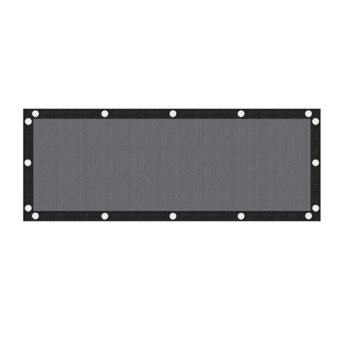 VICLLAX 90% Shade Fabric Sun Shade Cloth with Reinforced Grommets, Outdoor Sun Screen Fabric for Outdoor Patio Garden Pergola Cover Canopy 3x8 FT, Dark Grey