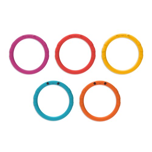 B. toys – Ring Toss Game – Indoor & Outdoor – Sling – a – Ring Toss – 12 Pieces – 5 Pegs & 5 Colorful Rings – for Toddlers, Kids – 3+ Years - style: Ring Toss Game