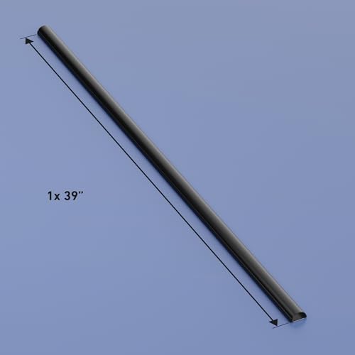 D-Line Half Round Cord Hider, Patented Cable Cover, Hide TV Wall Mount Wires, Raceway for Cords, Decorative Wire Covers, Paintable, Adhesive Cable Concealer - 1x 1.18in W x 0.59in H x 39in L - Black - color: Black, size: 1.18x0.59in - 1x 39in