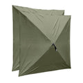 Clam Quick-Set Wind & Sun Panels 2-Pack – Green Screen Tent Sidewalls – Fits Traveler, Venture & Escape – Shade & Privacy – Easy Setup – Carry Bag – Tent Not Included - color: Green, size: 2 Panel
