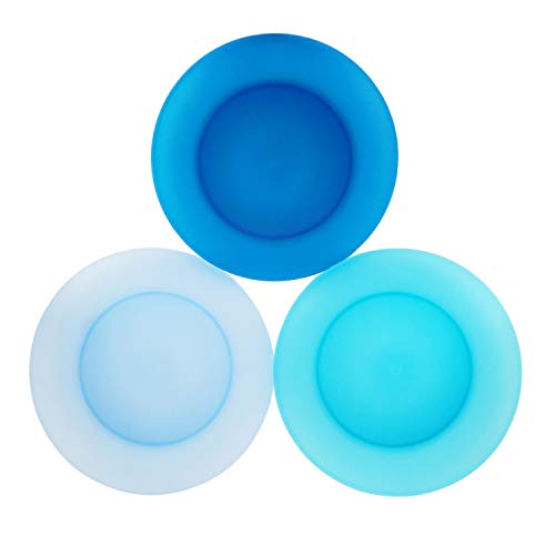 AOYITE 10 inch Plastic Plates Reusable - Lightweight Flat Dinner Plates set of 12 - BPA Free Dishwasher Safe & Microwave Plate for Kids Kitchen Party Camping Outdoor - color: Bright Multicolor