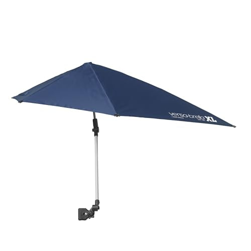 Sport-Brella Versa-Brella SPF 50+ Adjustable Umbrella with Universal Clamp - color: Dark Blue, style: XL