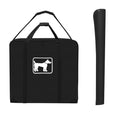 SIRUITON Dog Playpen Storage Bag Fits 24" H 8 Panels and 9 Stakes Suitable for Foldable Exercise Pet Playpen, RV Dog Fence Travel Bag,with Reinforcing Plate & Shoulder - color: Black
