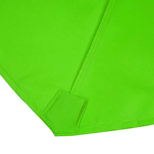 Sunnyglade 7.5ft Patio Umbrella Replacement Canopy Market Umbrella Top Outdoor Umbrella Canopy with 6 Ribs - color: Grass Green