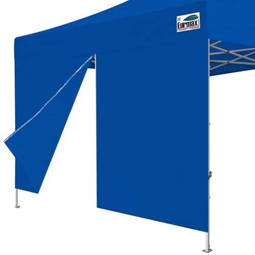 Eurmax USA Instant Canopy SunWall Canopy Middle Zipper Wall for Easy Entry and Exit Sidewall for Pop Up Canopy Tent,1 Pack Sidewall Only (10Ft×5.6Ft,Royal Blue) - color: royal blue, size: 10x5.6ft