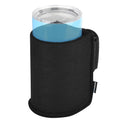 Drinking Cup Holder with Adjustable Straps for Patio Garden Chaise Lounge Chairs, Universal Cup and Bottle Holder for Beach Chair, Golf Cart, Wheelchair, Easily Straps to Chairs with Armrests - color: Black-A