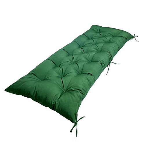 Srutirbo Waterproof Outdoor Bench Cushion, 48"x20", Swing Cushion Patio Furniture Cushions 3 Seater, for Garden Patio Furniture Lounger Bench (Dark Green, 48x20 in) - color: Dark Green