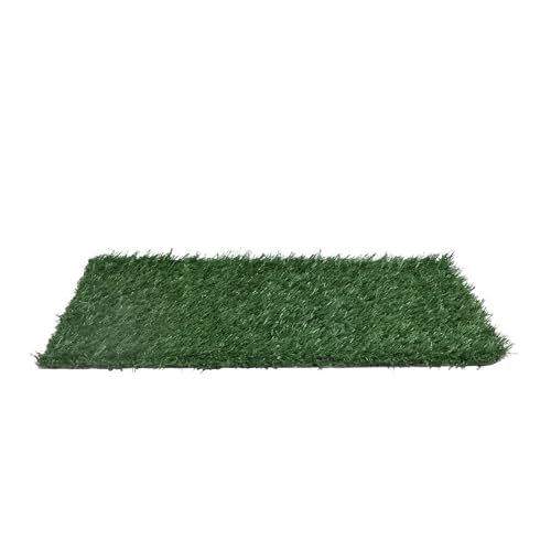 Gecheer 2PCS Realistic Artificial Grass Rug for Pet Potty Training, Synthetic Dog Pee Grass Turf Patch Carpet Pad for Indoor Outdoor