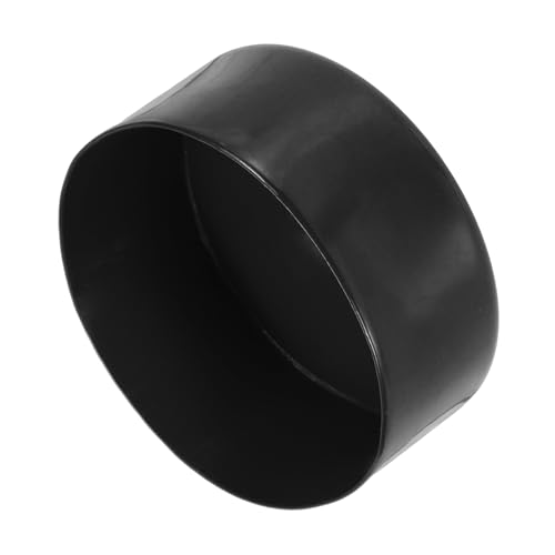 uxcell 115mm (4 1/2") ID Rubber End Caps, Round Vinyl Plug Insert Plastic End Caps for Tubing, Fence, Pipe Post, Furniture, Railing, Black, 80mm Height - color: Black, size: 115mm(4 1/2") X 80mm H