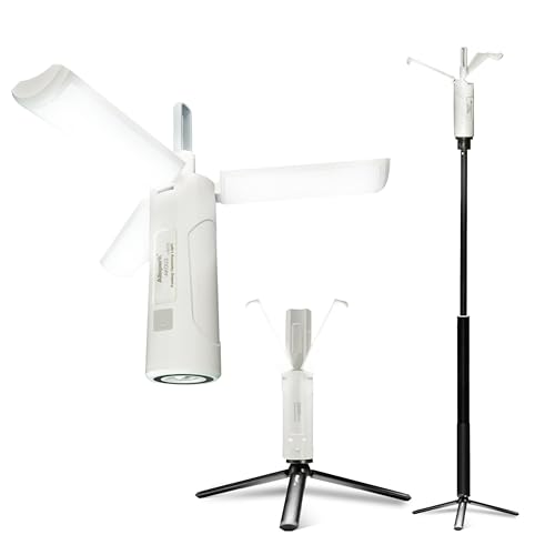 Folding Rechargeable Camping Light with Stand,Allspark Waterproof Hanging LED Camping Lantern,Magnetic Dimmable Portable Tent Lights with Detachable Tripod for Outdoor,Power Outage,Hurricane,Hiking