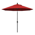 California Umbrella GSPT908302-5403 9' Round Aluminum Market, Crank Lift, Push Button Tilt, Black Pole, Sunbrella Jockey Red Patio Umbrella, 9-Feet - color: Jockey Red