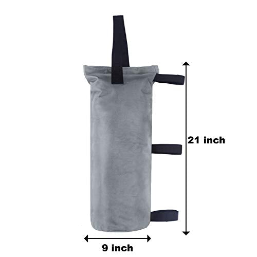 ABCCANOPY Canopy Weights Set of 4-150LBS Sand Bags for Pop up Tent, Weight Bags for Outdoor Gazebo, Trampoline, Pergola, Gray (Without Sand) - color: Gray, size: 150lbs