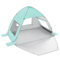 TOBTOS UPF 50+ Pop Up Beach Tent, Easy Set Up Beach Umbrella, Sun Shelter for 2-3 People UV Protection Portable Sunshade, Baby Canopy Cabana, Lightweight with Carry Bag - style: Mint Green for 2-3 Person