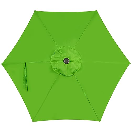 Blissun 7.5 ft Patio Umbrella, Yard Umbrella, Outdoor Market Umbrella with Push Button Tilt Crank, Lime - color: Lime