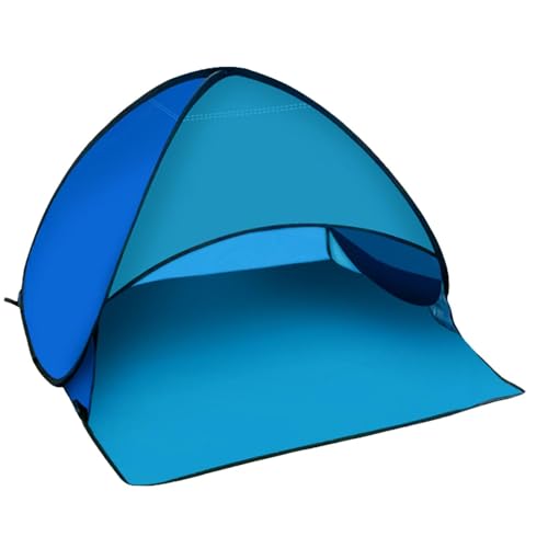 Shade Tents – Dog Pop Up Tent, Portable Travel Shelter | UV Block Folding Pet Sunshade, Wind Resistant Canopy for Outdoor Use, Lightweight Beach Tent with Mobile Mount and Easy Carry Handle - color: blue fight blue