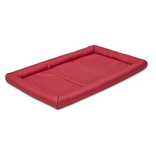 MidWest Homes for Pets Water Repellant Easy Wipe Clean Ultra-Rugged MAXX Dog Beds, Super Durable Dog Bed Designed to Fit 48-inch Dog Crates, Features Slip Resistant Bottom, Part 40548-RD, Red - color: Red, size: 48 Inch
