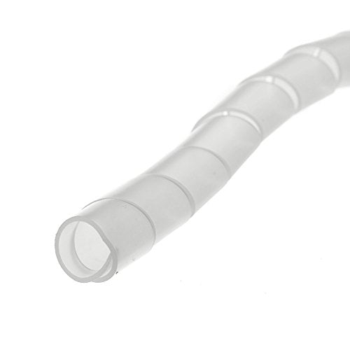 Electriduct 1/4" Spiral Cable Wrap Polyethylene Expandable Abrasion Protector Wire Sleeve - 50 Feet - Clear - color: Clear, size: 0.25 (1/4) Inch Diameter | 50 Feet