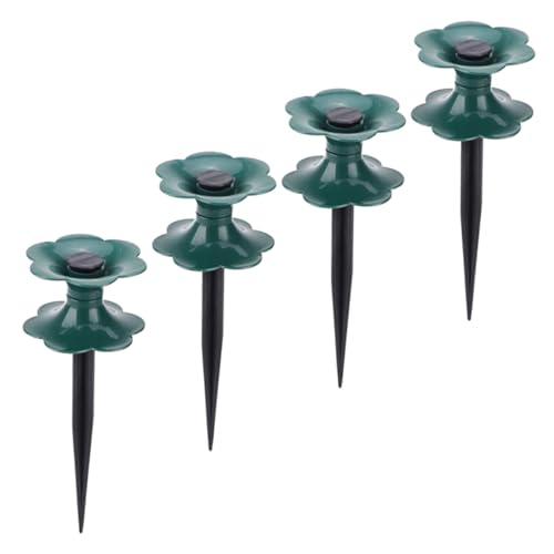 Abaodam 4Pcs Heavy Duty Garden Hose Guide Spikes Durable Hose Stakes for Lawn and Garden Watering Plant Protector for Greenhouse Flower Bed and Patio Use