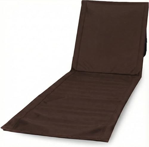 Lightweight Beach Chairs for Adults #2026 - Beach Mat Sand Free Waterproof I Ideal as Lounger for Tanning I Relaxing, Compact & Ultimate Beach Gear (Brown) - color: Brown
