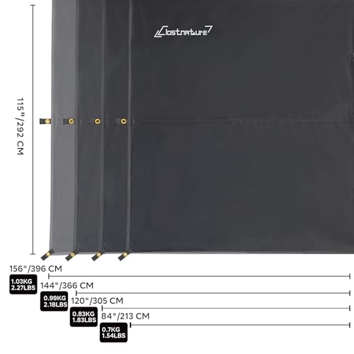 Clostnature Waterproof Camping Tarp for Tent - Ultralight Hammock Rain Fly for Backpacking, Heavy Duty Camping Hiking Awning Lightweight Rain Tarp Tent Shelter Camping Gear Must Haves - size: 120''x115''