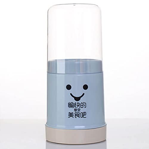 Cute Utensil Holder, Chopstick Holder Storage with Lid Plastic Kitchen Counter Utensil and Cutlery Holder With Removable Base Silverware Holder for Camping Picnic BBQ Party (Blue) - color: Blue
