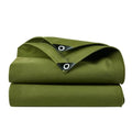 10 x 12ft Tarps Heavy Duty Thick Waterproof, Poly Canopy Army Green Tent Shelter Cover, 16 Oz Tarpaulin Shade, Rip and Tear Proof, UV Resistant Tarpaulin with Grommets and Reinforced Edges - color: Army Green, size: 10 x 12ft