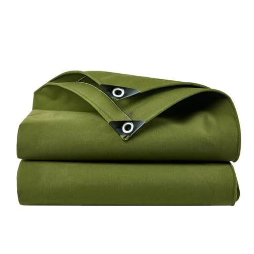 10 x 12ft Tarps Heavy Duty Thick Waterproof, Poly Canopy Army Green Tent Shelter Cover, 16 Oz Tarpaulin Shade, Rip and Tear Proof, UV Resistant Tarpaulin with Grommets and Reinforced Edges - color: Army Green, size: 10 x 12ft