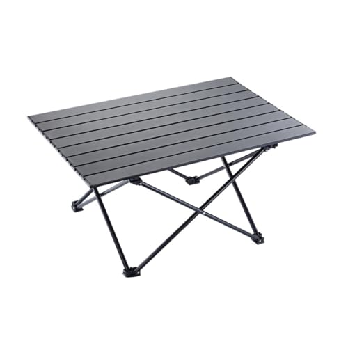Aluminum Alloy Camping Folding Table - Portable Picnic Desk with Carry Bag, Lightweight Outdoor Dining Set (Black Table (Large)) - color: Black Table (Large)