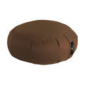 Hugger Mugger Zafu Meditation Cushion - Support in Cross-Legged Sitting, Buckwheat Filled, Durable Fabric, Convenient Handle, Handmade in USA - color: Brown