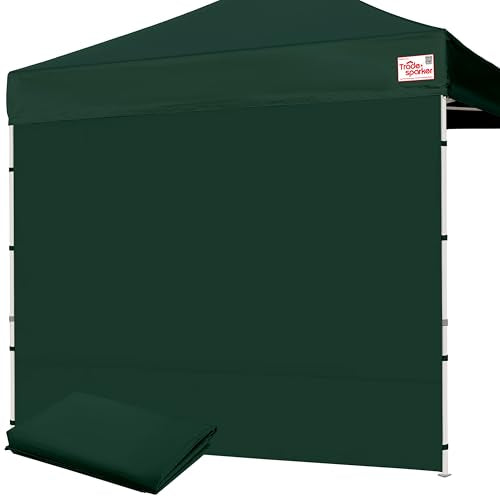 Tradesparker 10x10 Pop Up Canopy Wall with Zipper, 86 inch Height Instant Canopy SunWall Tent Sidewalls for 10x10 Pop Up Tent,1 Pack Sidewall Only,Forest Green - color: Forestgreen, size: 10FT*1