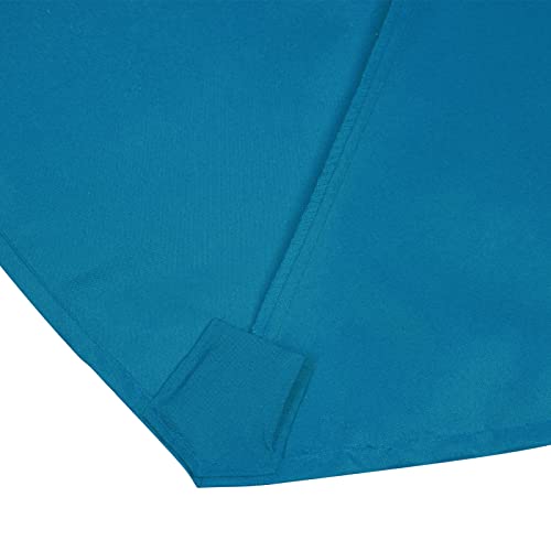 Sunnyglade 7.5ft Patio Umbrella Replacement Canopy Market Umbrella Top Outdoor Umbrella Canopy with 6 Ribs - color: Teal Blue