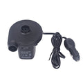 Jeanoko Electric Portable Inflator Deflator Pump with Low Noise 75W Power for Car Inflatable Bed, Boat, Sofa, 3 Nozzle Black