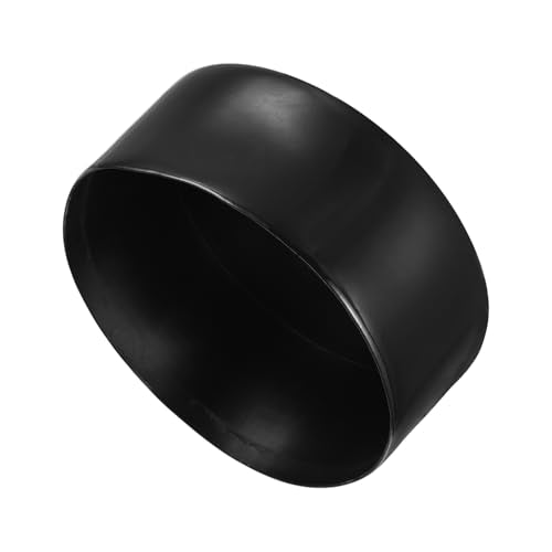 uxcell 120mm(4 3/4") Rubber End Caps, Round Vinyl Plug Insert Plastic End Caps for Tubing, Fence, Pipe Post, Furniture, Railing, Black, 50mm Height - color: Black, size: 120mm(4 3/4") x 50mm H