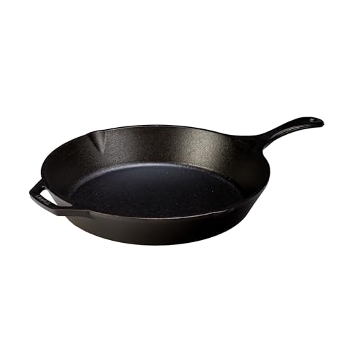 Lodge Seasoned Cast Iron Skillet 13.25 Inches - PFAS-Free, Non-Toxic Cookware - Use with an Oven, Stove, Grill, or Campfire - Naturally Non-Stick & Oven Safe - size: 13.25 Inch (1 Count)