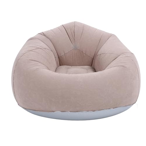 XUMIUZIY Inflatable Lounge Chair, Inflatable Lazy Sofa, Folds Compactly, 80kg Weight Capacity, Portable Inflatable Chair for Living Room, Bedroom, Dorm Room, 75x75x45cm