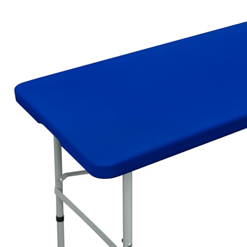 Fitted Rectangle Tablecloth 20 x 30 Inch Elastic Table Cloth for 2.5ft Table, Stretch Spandex Table Cover Royal Blue Washable Polyester Table Top Cap Cover for Dining Picnic Camping Indoor and Outdoor - color: Royal Blue, size: 30" x 20" (Rectangular)