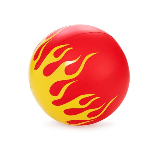 Hot Wheels & FUNBOY Inflatable Checkered Flame Kids Backyard Bowling Set with Large Ball and Six Bowling Pins