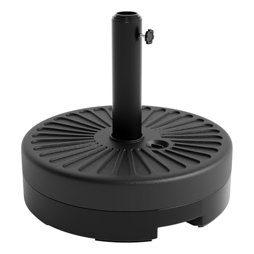 GarveeLife Patio Umbrella Base, 80lb Capacity Heavy Duty Design with Adjustable Pole Adapter Fits 1.5" to 2.1" Poles for 7.5-11FT Umbrellas, Corrosion-Resistant and Wind-Resistant for Outdoor, Patio